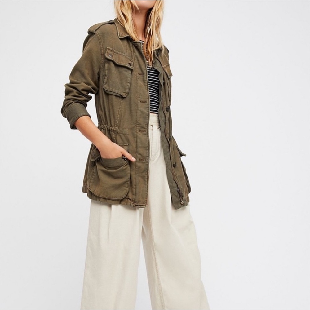 Free People‎ Not Your Brothers Surplus Jacket Military Army Cargo